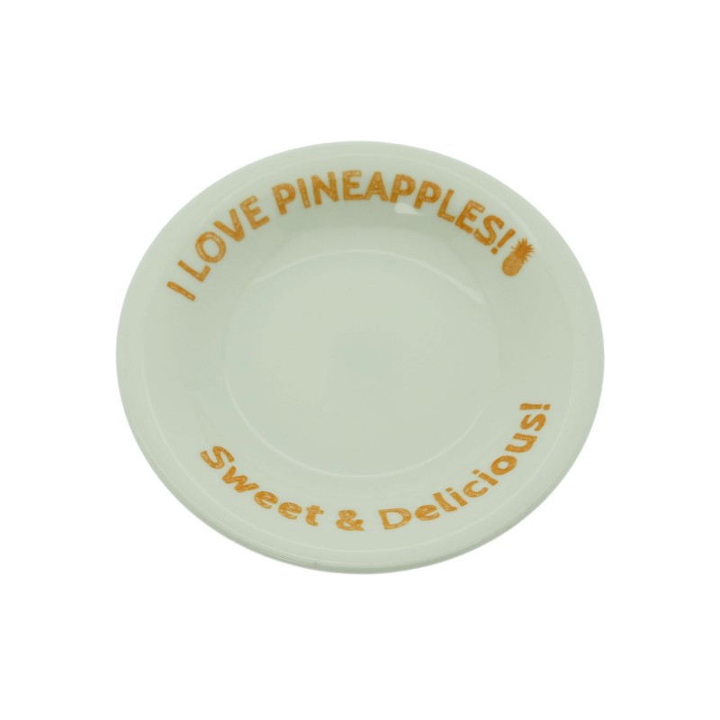 Ceramic Deep Plate Pineapples